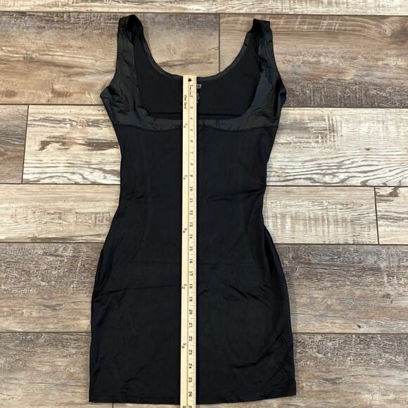 SPANX ASSETS Plus Size Black Open Bust Tummy Control Shapewear Dress 1X - Picture 4 of 9